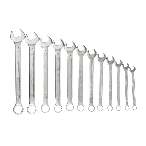 12 Piece 12 Point Metric Combination Wrench Set (8MM - 19MM) - 6512N